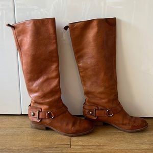 COACH - Knee high boots in light brown